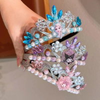Cartoon Anime Children Crown Dress Accessories For Girls Princess Headdress Party Decoration Y0y0