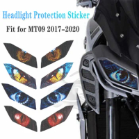 Fit for YAMAHA 2017 - 2020 MT09 MT-09 Motorcycle Accessories Headlight Protector Sticker Decal MT 09 2018 2019 Head Light Decal