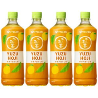 其他品牌 - 日本進口伊藤園無糖柚子味焙煎綠茶飲料600ml*4瓶joynuts烘焙茶
