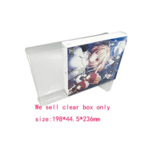 Transparent clear PET cover For PS4 Tsukihime limited edition version game storage display box Collection case