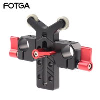 Lens Support Universal 15mm Y Rod Mount Lens Bracket Support Dslr Camera Support With 15mm Rod Clamp Adjustable lifting height