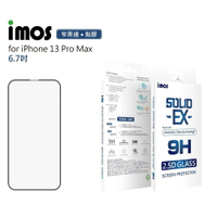 imos iPhone13 Pro Max 6.7吋 點膠2.5D窄黑邊玻璃【APP下單最高22%點數回饋】