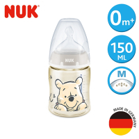德國NUK-迪士尼寬口徑PPSU感溫奶瓶150mL (顏色隨機出貨)
