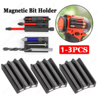 1-3PCS Magnetic Bit Holder Powerful Magnet Drill Bits Organizer For Milwaukee For Dewalt Impact Drivers Drill Power Tool Parts