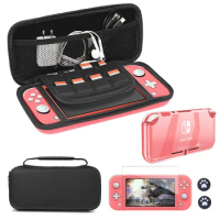 Switch Lite Accessories Bundle - Soft Glitter TPU Protective Case &amp; Screen Protector for Nintendo Switch Lite Carrying Case