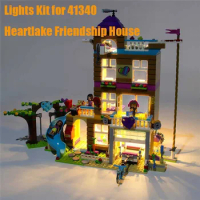 LED Light Kit Set for Lego 41340 Friends Heartlake Friendship House Building Blocks Brick-Not include Lego Model