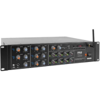 8-Channel Wireless Bluetooth Power Amplifier - 4000W Rack Mount Multi Zone Sound Mixer Audio Home Stereo Receiver Box System
