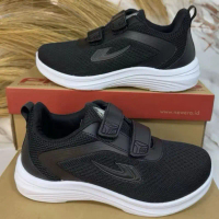 Pro Lexus Sepatu Sekolah Perekat Pro Lexus 29-37 Hitam Putih Ringan Lentur Casual Shoes COD untuk An