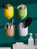 貓爪硅膠置物架網紅免打孔衛生間浴室牙刷牙膏盒壁掛放梳子收納筒