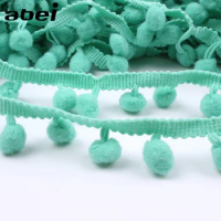 25mm 5Yards Pompom Lace Trims DIY Handmade Sewing Accessories Sofa Curtain Clothes Edge Wrapping Fabric Decors Pom Pom Ribbon