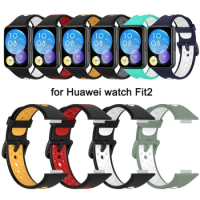Silicone Watch Band Strap For Huawei Watch FIT2 Smart Watch Accessories Replacement bracelet for huawei watch fit 2 wristband