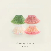 Multicolor Baby Girls Tutu Skirt for Children Puffy Tulle Skirts for Kids Fluffy Ballet SkirtParty Princess Girl Clothes
