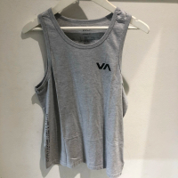 KAOS PRIA RVCA ORIGINAL SINGLET ATHELETIC GREY