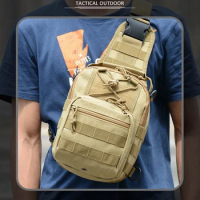 Tactical Sling Bag Hunting Camping Sling Shoulder Backpack Molle Chest Tool Pack for Men