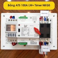 [Có sẵn] Bảng bộ chuyển nguồn điện tự động luân phiên 15 ngày  gồm  ATS 100A LW + Timer NKg5