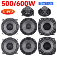 2/1PCS 5/6 Inch Car Speakers 600W 2-Way Vehicle Door Auto Audio Music Stereo Subwoofer Full Range Frequency Automotive Speakers