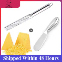 Butter Knife Stainless Steel Butter Knife With Hole Cheese Dessert Jam Cream Cutter Tableware Kitchen Tools Knives Butter Spread