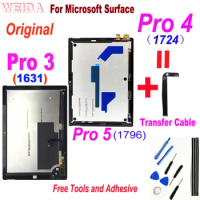 Original Display for Microsoft Surface Pro 3 1631 Pro 4 1724 Pro 5 1796 LCD Display Touch Screen Digitizer Assembly for Pro3 LCD