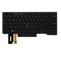 New Original For Lenovo ThinkPad E480 E490 E495 T480s L480 L390 L380 T490 T495 Notebook US Backlight Keyboard Black 01YP280