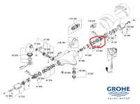 【麗室衛浴】德國GROHE 定溫閥芯軸心 47450
