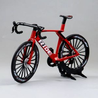 全城熱賣 - 公路騎行自行車合金模型單車車模收藏擺件創意手辦送朋友騎友禮物紅色-1:8公路自行車（彩盒包裝）