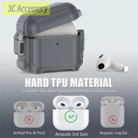 airpod 3 case Waterproof switch headphone cover luxury hard shell with keychain for apple funda airpods 3 generacion case cover