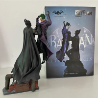 Batman VS Joker Statue Action Figure Arkham Origins Model Toys Comic Anime Bruce Wayne Joker Figurine With Base Decoration