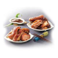 【海鴻飯店】好運豬腳麵線1組(豬腳940g+麵線220g+醬料255g)