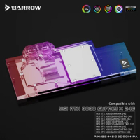 Barrow LRC2.0 full coverage GPU Water Block for MSI RTX3090 TRIO Aurora , graphics cards water block BS-MSG3090M-PA