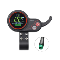 Meter pendikit papan pemuka LH100, paparan LCD, 24V-60V, untuk skuter elektrik Kugoo, Ebike, meter k