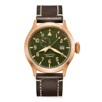 Aquatico Automatic Bronze Pilot Watch Green Dial (Seiko NH37)
