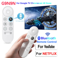 G9N9N Smart TV Voice Remote Control Set-Top Box Remote Control for 2020 Google TV Chromecast 4K Snow Replacement IR Remote