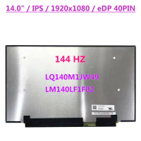 14.0" IPS Laptop LCD Screen LQ140M1JW49 Fit LM140LF1F02 FHD 144HZ For ASUS ROG Zephyrus G14 GA401Q PX401Q 40Pins Display Panel