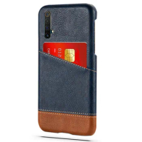 PU Leather Wallet Case for Realme, Credit Card Cover, Mixed Splice, Cover for Realme X3 SuperZoom, X50 X 3