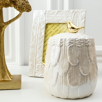 歐式創意陶瓷珠寶儲物盒輕奢高檔首飾糖果茶葉收納罐相框花瓶擺件