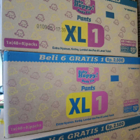 1 Dus Baby happy pants L & XL popok bayi rencengan