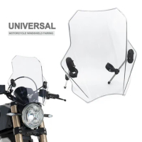 Universal Motorcycle Windscreen Windshield Covers Deflector For Royal Enfield Hunter 350