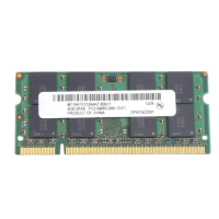 For MT DDR2 4GB 800Mhz RAM PC2 6400S 16 Chips 2RX8 1.8V 200 Pins SODIMM for Laptop Memory