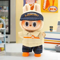內地直送 - 現貨LABUBU 拉布布娃衣搪膠娃娃便利店衣服套裝毛絨公仔換裝著替裝