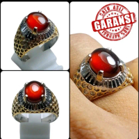 Cincin Batu Red Garnet Radish Natural garnet