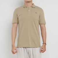 Polo LACOSTE GREEN POCKET CLASSIC BEIGE POLO 100% ORIGINAL M