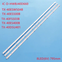 3pcs LED Strip For 40 inch TV IC-D-HWBJ40D660 SCREEN V400HJ9-MD1 TX-40ES400B TX-40ES500B TX-40FS503B TX-40ESW504B