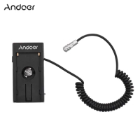 Andoer DV Battery Power Supply Mount Plate Adapter for Sony NP-F970/F750/F550 for Blackmagic Cinema Pocket Camera BMPCC 4K