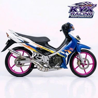 Knalpot pipe on satria 2tak rc100 bravo tornado cristal power maksimal rc100