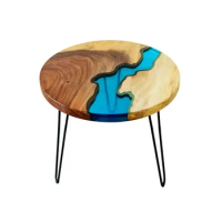 Elegant Hairpin Table Legs Nordic Style Table River Base Living Room Coffee Dining Wood Table Resin Epoxy