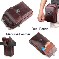 Genuine Leather Pouch Shoulder Belt Mobile Phone Case Bags For Xiaomi Mi Mix 2s,Redmi Note 5 Pro,Redmi Y1/Y1 Lite,Mi Note 3