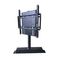 32-65 inch Motorized Height Adjustable TV Lift Floor Stands Rolling motorized tv mount