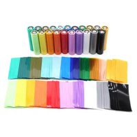 For 18650 Lipo Battery Wrap PVC Heat Shrink Tube Precut 20/100/500pcs Width 29.5mm x 72mm Insulated Film Protect Pack Sleeving