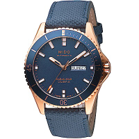 MIDO 美度 官方授權 OCEAN STAR海洋之星系列時尚腕錶M0264303604100-藍