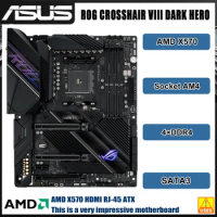 X570 Motherboard ASUS ROG CROSSHAIR VIII DARK HERO Socket AM4 DDR4 128GB PCI-E 4.0 HDMI ATX support Ryzen 5 5600 cpu